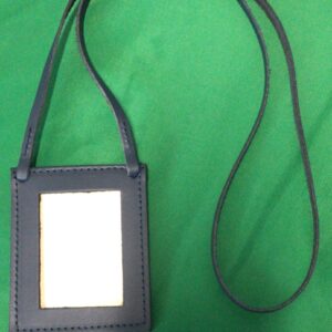 Art.01-26 Porta Badge da collo con Laccio in Pelle