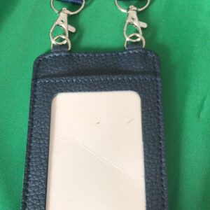 Porta badge doppio gancio